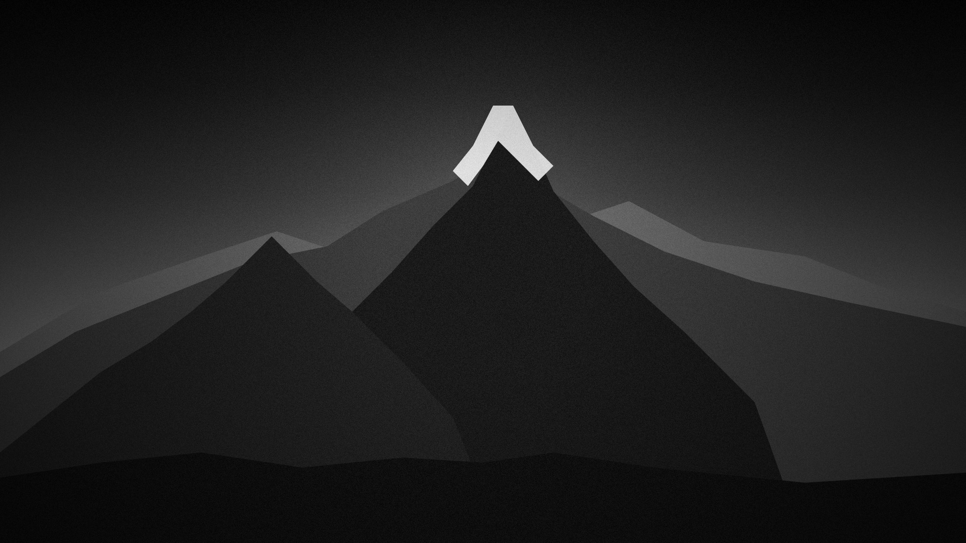 grayscale of mountain